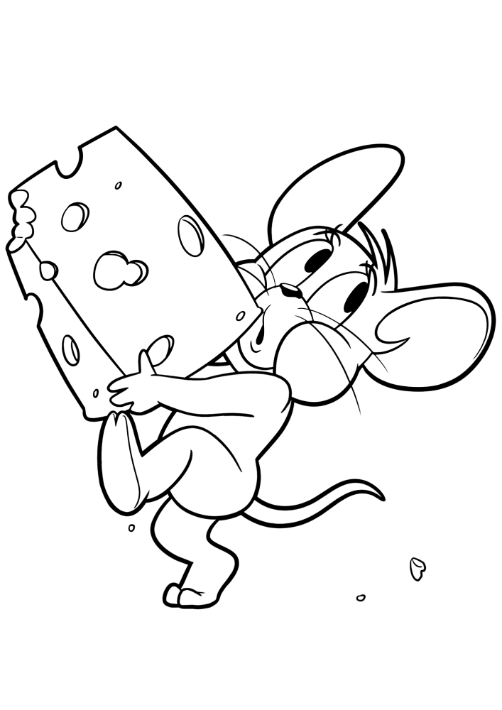 Jerry pulls the cheese